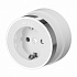 Розетка с заземлением Werkel Vintage W5871050 белый матовый/хром a055918