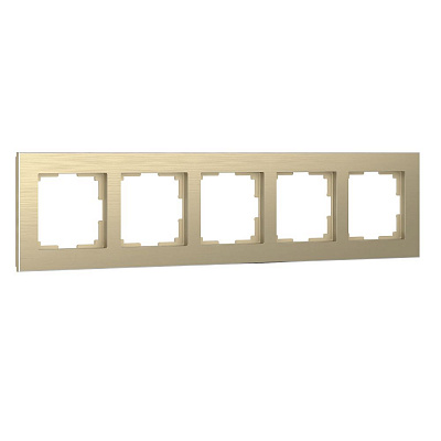 Рамка на 5 постов Werkel Aluminium W0051711 шампань a052316