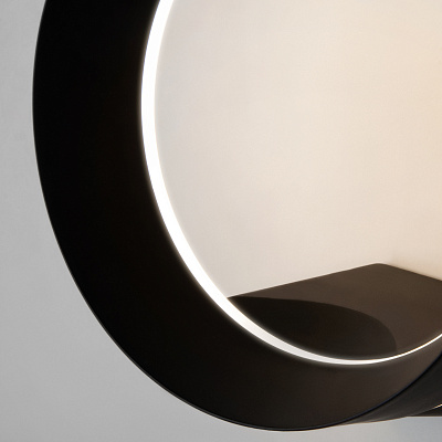 Уличный светодиодный  светильник Elektrostandard Ring 1710 TECHNO LED черный a054933