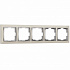 Рамка на 5 постов Werkel Snabb W0051903 слоновая кость/хром a051642