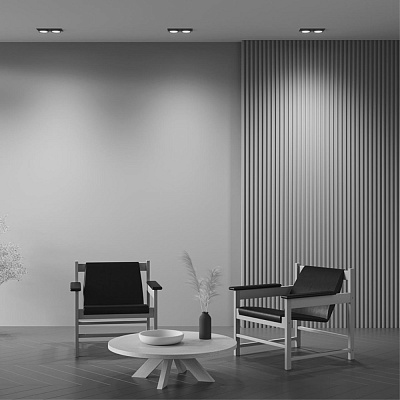 Точечный встраиваемый светильник Maytoni Hoop DL086-02-GX53-SQ-B