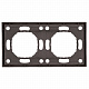 Рамка 2-местная STEKKER Эмили антрацит, soft touch PFR00-5002-09