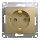 Розетка SE Glossa титан GSL000445