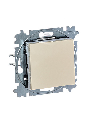 Переключатель одноклавишный ABB Levit слоновая кость/белый 2CHH590645A6017