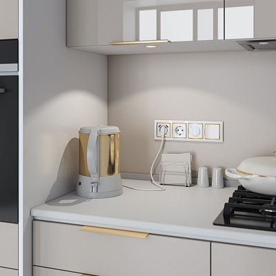 Выключатель одноклавишный проходной Werkel W1112001 белый a051111