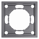 Рамка 1-местная STEKKER Эмили платиново-серый, soft touch PFR00-5001-10