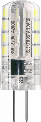 Лампа светодиодная Elektrostandard G4 3W 3300K прозрачная