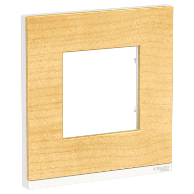 Рамка на 1 пост клен SE Unica Pure NU600283