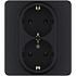 Розетка 2x2К+З антрацит Legrand Inspiria 673753