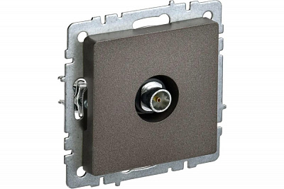 Розетка TV оконечная IEK Brite РТВ11-0-БрТБ бронза BR-A10-O-K45