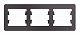 Рамка на 3 поста SE Glossa сиреневый туман GSL001403