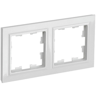 Рамка для розетки на 2 поста IEK Brite РУ-2-БрБ BR-M22-K01