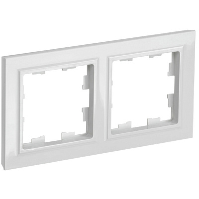 Рамка для розетки на 2 поста IEK Brite РУ-2-БрБ BR-M22-K01