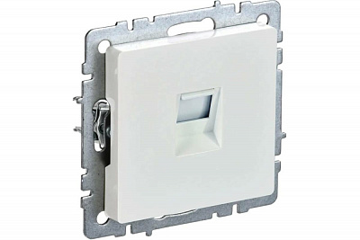 Розетка RJ45 IEK Brite кат.5E РК10-БрЖ жемчуг BR-K10-1-K36
