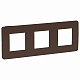Рамка на 3 поста шоколад SE Unica Studio NU280617