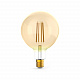 Лампа Gauss Filament G125 10W 820lm 2400К Е27 golden диммируемая LED 158802010