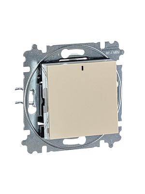 Выключать одноклавишный ABB Levit с/п слоновая кость/белый 2CHH590146A6017