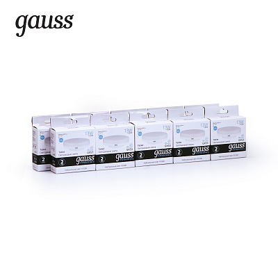 Лампа Gauss Elementary GX53 13W 920lm 4100K LED  83823 (15 шт)