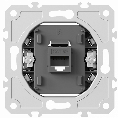 Механизм розетки для компьютера RJ45 одиночная категория 5e ClassE-8 Donel серия DB16200