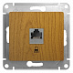 Розетка RJ45 кат.5е дерево дуб SE Glossa GSL000581K