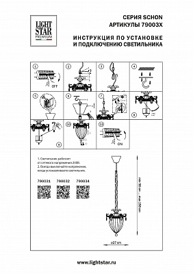 Подвесной светильник Lightstar Schon 790032