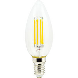 Лампа Ecola свеча 6Вт Е14 4000К filament Premium N4QV60ELC