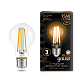 Лампа Gauss Filament А60 15W 1400lm 2700К Е27 LED 102902115 (20 шт)