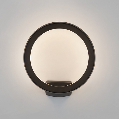 Уличный светодиодный  светильник Elektrostandard Ring 1710 TECHNO LED черный a054933