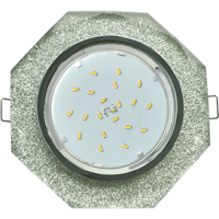 Встраиваемый светильник Ecola Glass GX53 FS538AECH (2 шт)