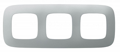 Рамка на 3 поста универсальная алюминий Legrand Valena Alure 754393