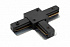 Коннектор T - образный Denkirs TR1103-BK