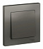 Выключатель одноклавишный SE AtlasDesign в сборе сталь ATN000912