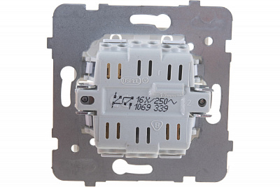 Выключатель двухклавишный Ospel Sonata черный металлик LP-2R/m/33