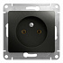 Розетка SE Glossa антрацит GSL000741