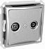 Розетка TV-R оконечная 8dB серебро SE Duet WDE000397